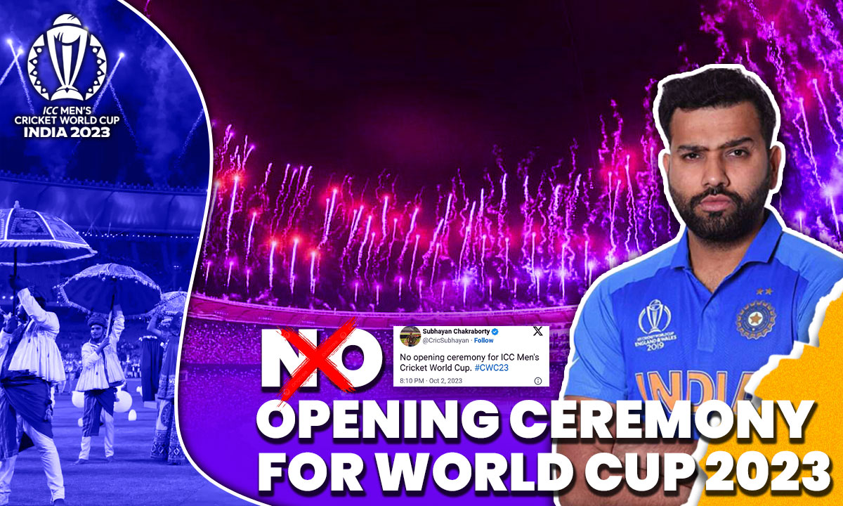World Cup 2023: No Opening Ceremony For ICC ODI World Cup 2023 